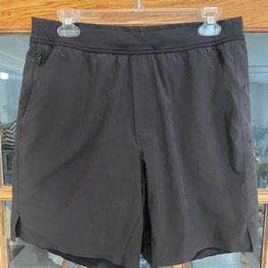 Men's Ten Thousand Interval Short with Lining (Large, 7") Black